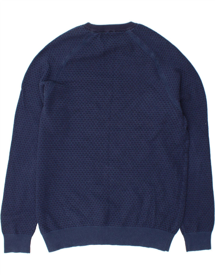 BEN SHERMAN Mens Crew Neck Jumper Sweater Medium Navy Blue Cotton Vintage Ben Sherman and Second-Hand Ben Sherman from Messina Hembry 
