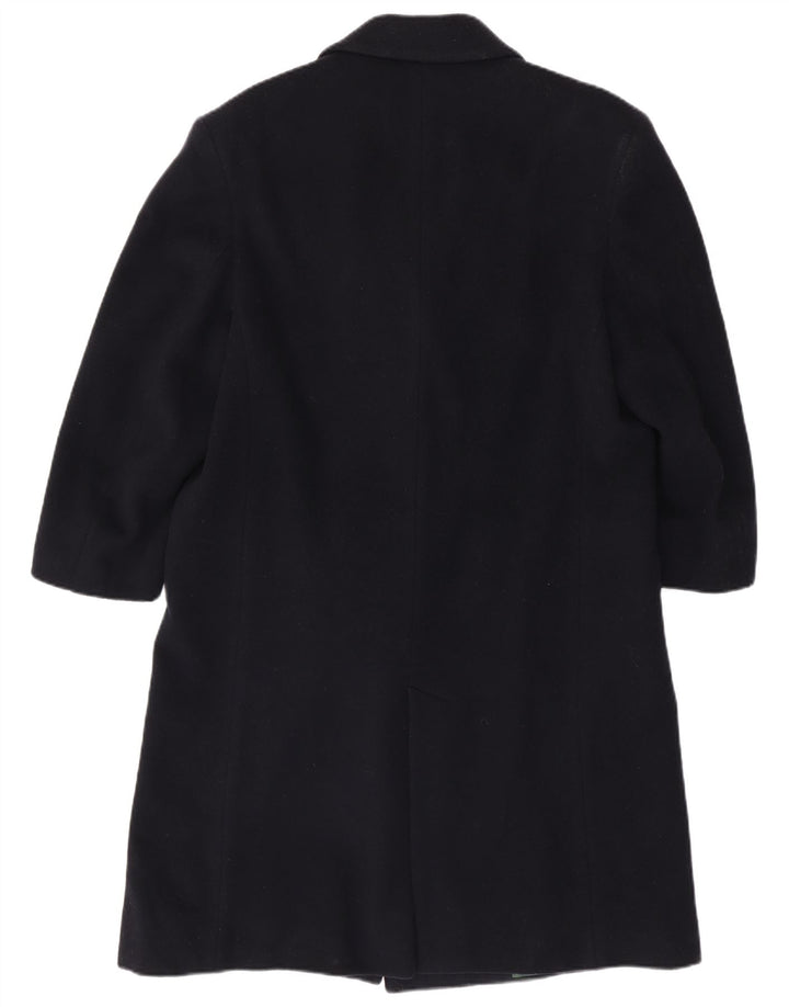 Brooksfield Womens 3/4 Sleeve Double Breasted Coat IT 46 Large Navy Blue