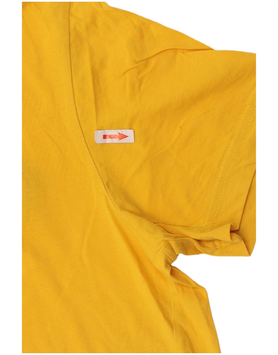 Champion Mens Graphic T-Shirt Top Medium Yellow