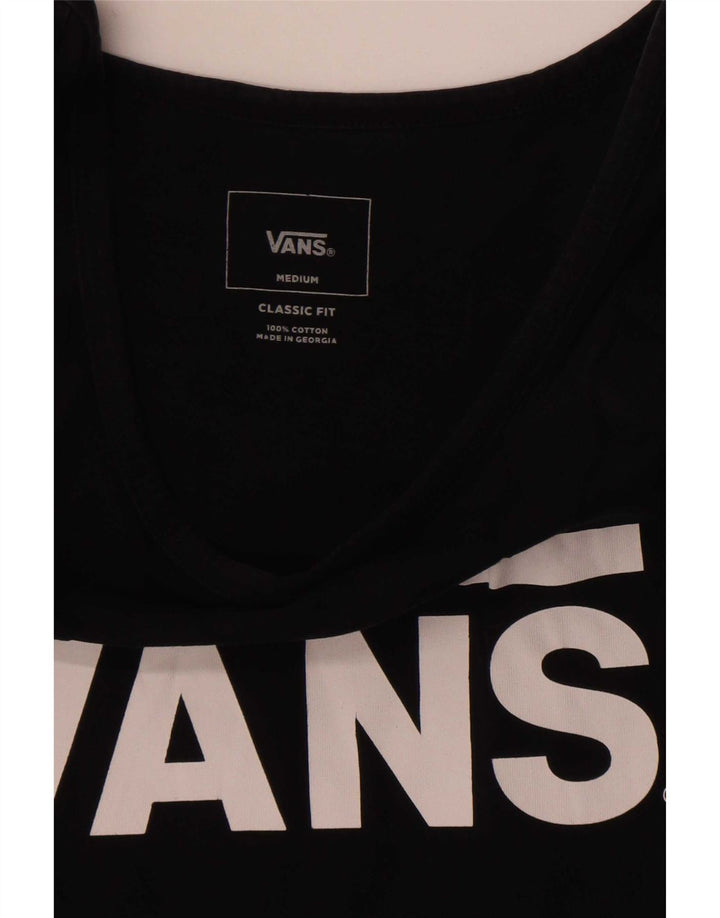 Vans Mens Classic Fit Graphic Vest Top Medium Black Cotton