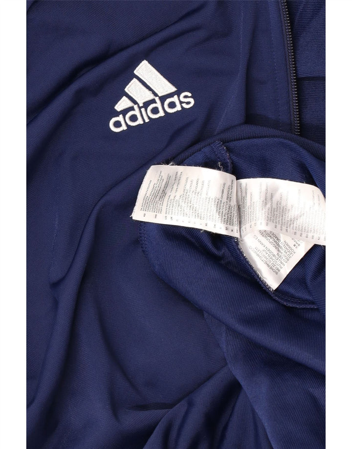 Adidas Mens Tracksuit Top Jacket XL Navy Blue Polyester