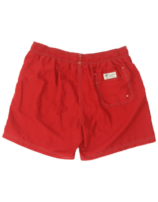 Marks & Spencer Mens Swimming Shorts Large Red Polyester