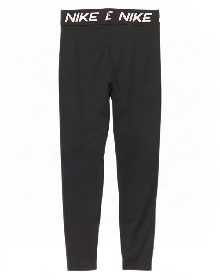 Nike Womens Graphic Leggings UK 14 Large Black