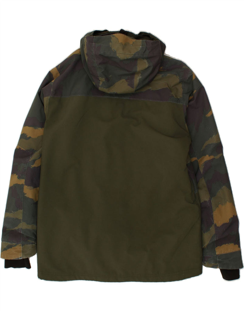 O'NEILL Mens Hooded Windbreaker Jacket UK 40 Large Green Camouflage | Vintage O'Neill | Thrift | Second-Hand O'Neill | Used Clothing | Messina Hembry 