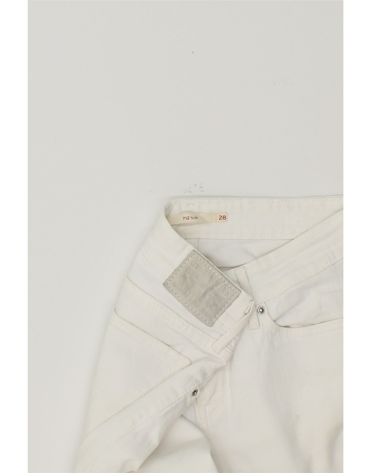 Levi's 712 slim white on sale