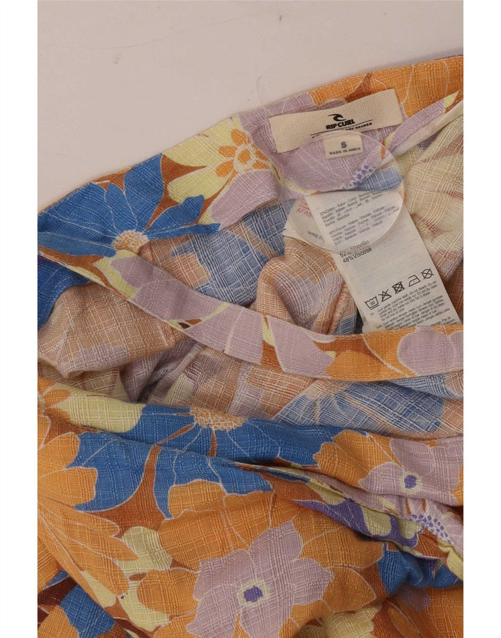 Rip Curl Womens Wrap Skirt Small W26 Multicoloured Floral Cotton