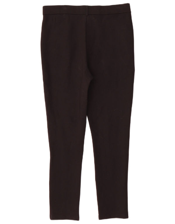 Zara Womens Skinny Casual Trousers XL W36 L28 Black Viscose