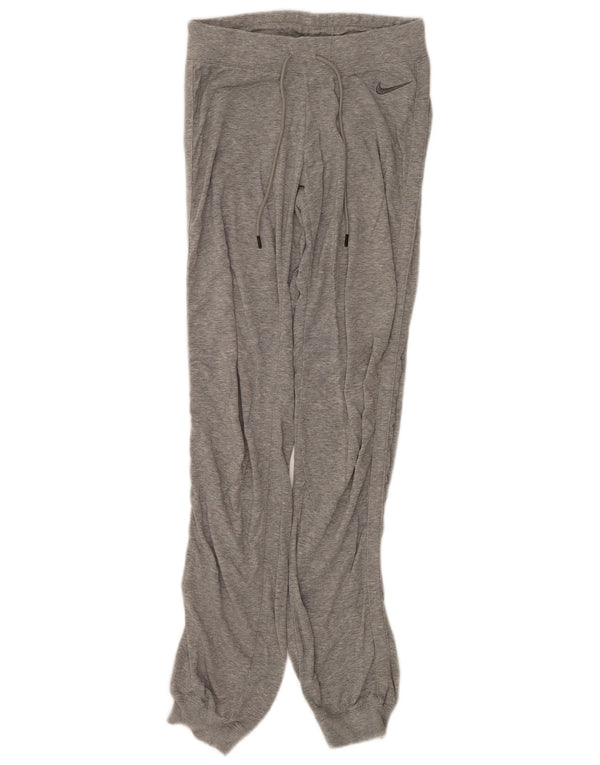 Nike Womens Tracksuit Trousers Joggers UK 4 XS Grey Cotton