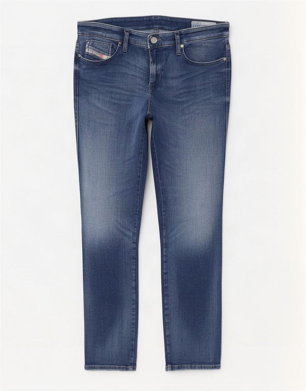 Diesel Womens Skinzee Regular Waist Slim Skinny Jeans W33 L30 Blue Cotton