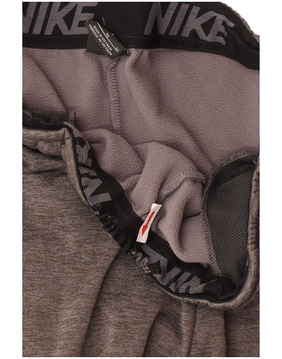 Nike Mens Dri Fit Tracksuit Trousers Joggers XL  Grey Flecked Polyester