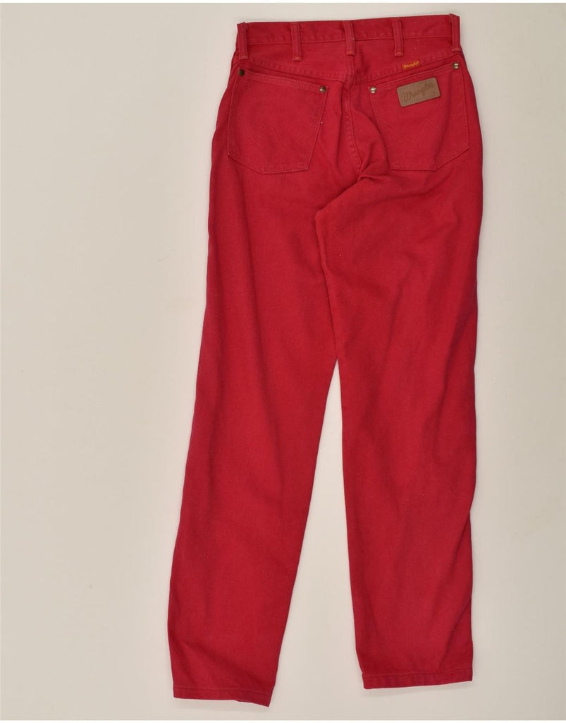 WRANGLER Womens Straight Jeans US 9 Medium W28 L34 Red Cotton | Vintage Wrangler | Thrift | Second-Hand Wrangler | Used Clothing | Messina Hembry 