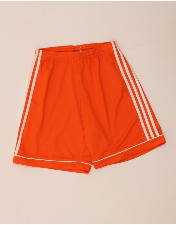 Adidas Mens Climalite Sport Shorts Small Orange Polyester