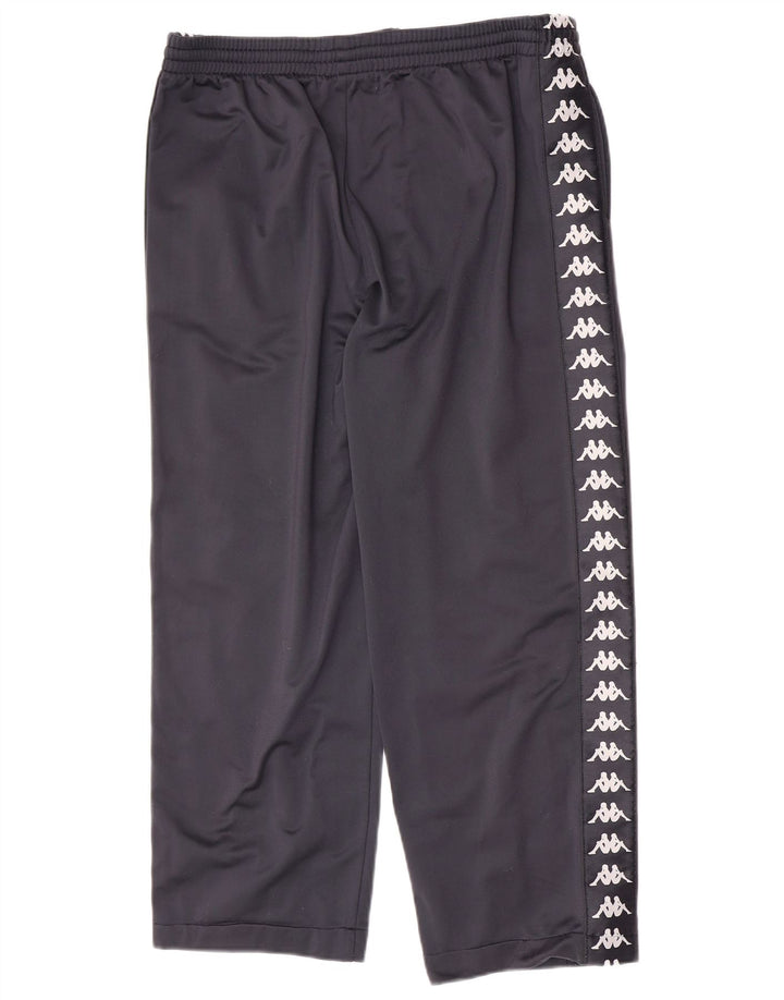 Kappa Mens Graphic Tracksuit Trousers XL Navy Blue Polyester