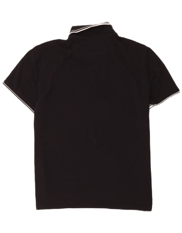 Champion Mens Polo Shirt 2XL Black Striped Cotton