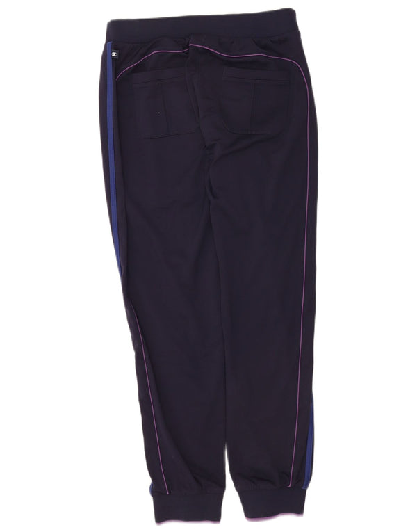Champion Womens Tracksuit Trousers Joggers UK 14 Large Navy Blue
