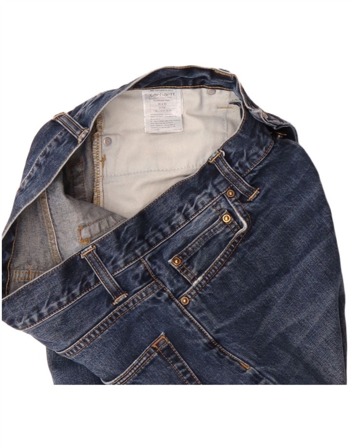 Carhartt Mens Klondike Straight Jeans W30 L32 Blue Cotton