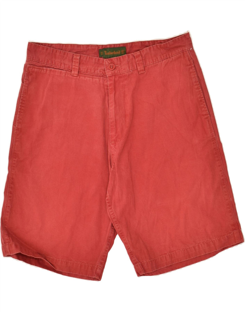 TIMBERLAND Mens Chino Shorts W33 Medium  Red Cotton | Vintage Timberland | Thrift | Second-Hand Timberland | Used Clothing | Messina Hembry 