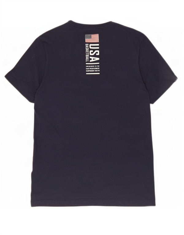Nike Mens USA Graphic T-Shirt Top Small Navy Blue Cotton