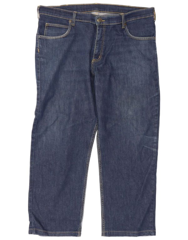 Lee Mens Brooklyn Straight Jeans W40 L27 Blue Cotton