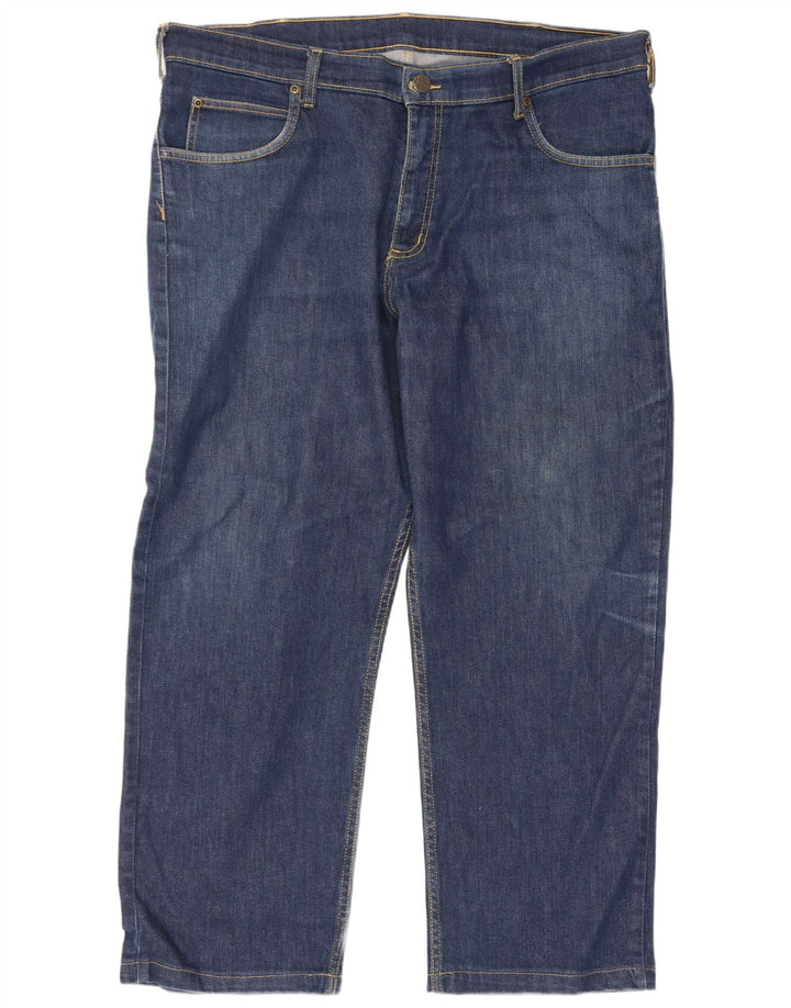 Lee Mens Brooklyn Straight Jeans W40 L27 Blue Cotton