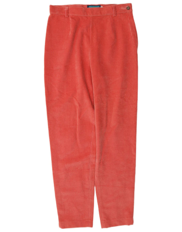 Belfe & Womens Tapered Corduroy Trousers IT 46 Large W30 L30 Red Cotton