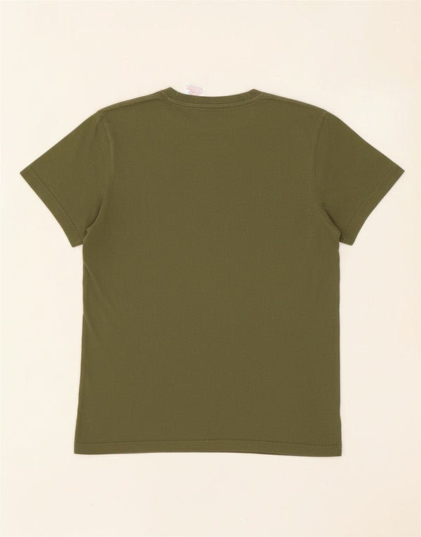Adidas Boys Graphic T-Shirt Top 13-14 Years Khaki Cotton