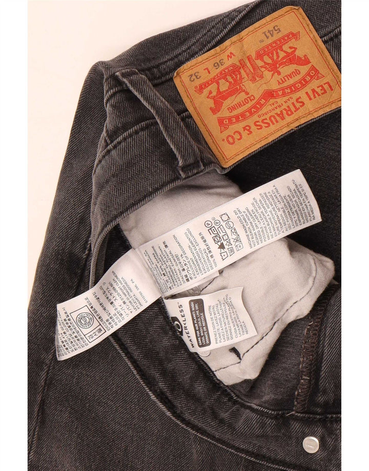 Levi's Mens 541 Tapered Jeans W36 L32 Grey Cotton