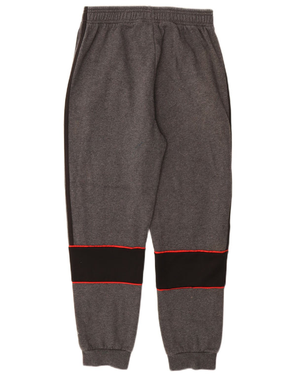 Adidas Boys Graphic Tracksuit Trousers Joggers 11-12 Years Grey Colourblock