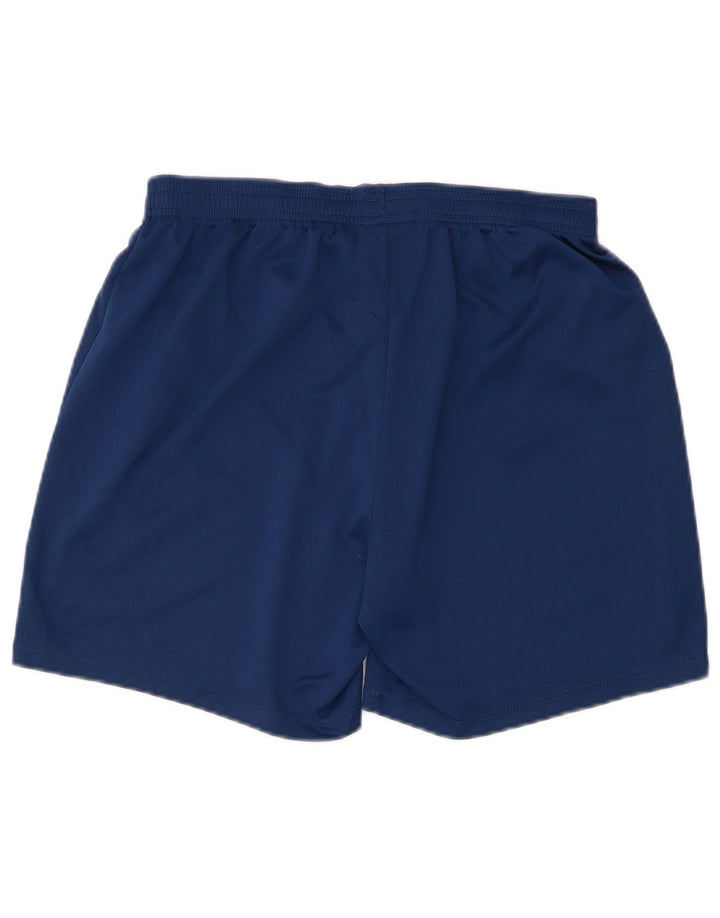 Umbro Womens Sport Shorts UK 14 Medium Navy Blue Polyester