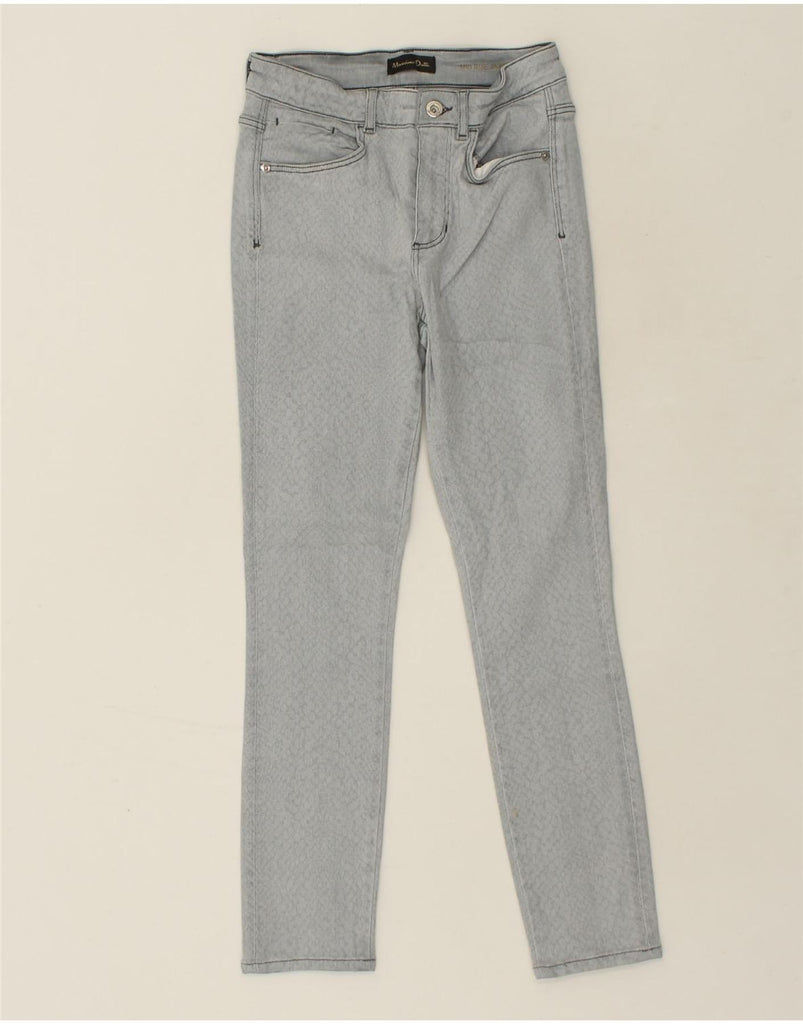 MASSIMO DUTTI Womens Mid Rise Skinny Jeans W24 L28  Grey | Vintage Massimo Dutti | Thrift | Second-Hand Massimo Dutti | Used Clothing | Messina Hembry 