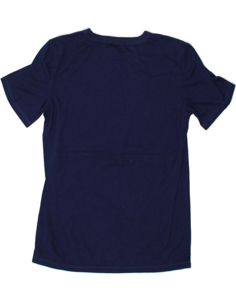 EDDIE BAUER Girls T-Shirt Top 14-15 Years Large  Navy Blue Polyester Vintage Eddie Bauer and Second-Hand Eddie Bauer from Messina Hembry 