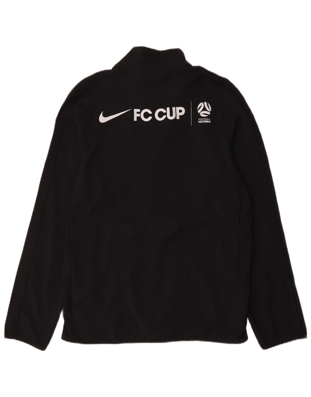 Nike Mens Dri Fit Graphic Tracksuit Top Jacket Small Black Polyester