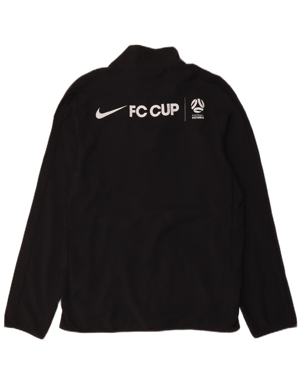 Nike Mens Dri Fit Graphic Tracksuit Top Jacket Small Black Polyester