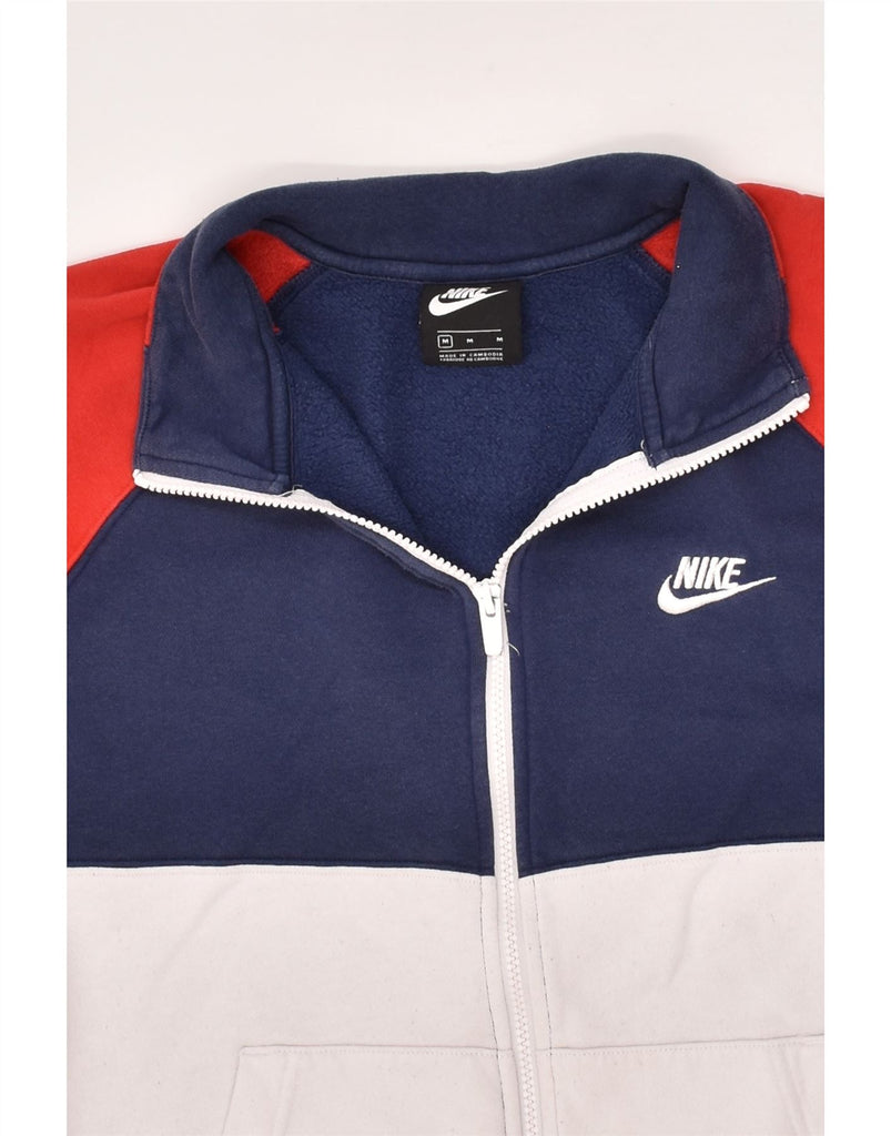 NIKE Mens Tracksuit Top Jacket Medium Multicoloured Colourblock Polyester | Vintage Nike | Thrift | Second-Hand Nike | Used Clothing | Messina Hembry 