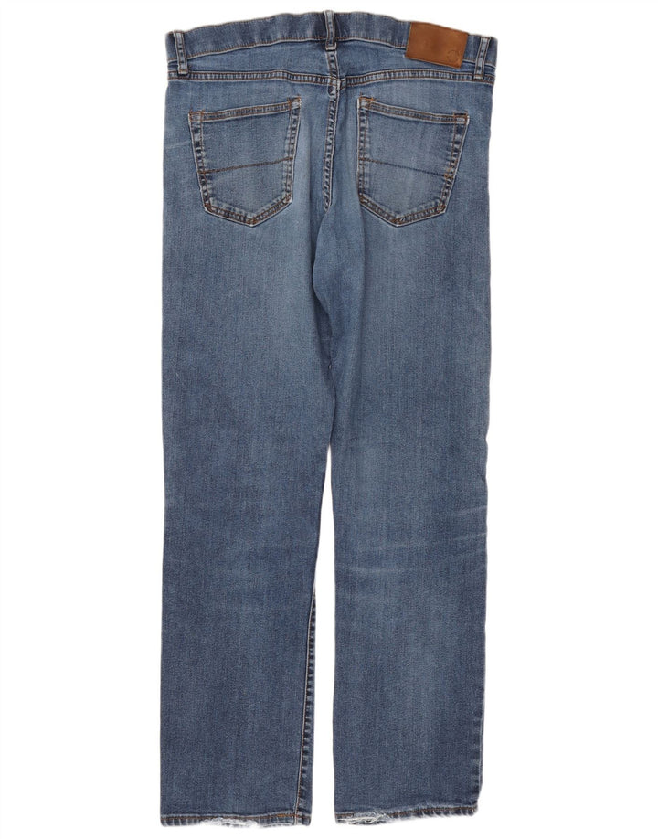 Marks & Spencer Mens Regular Straight Jeans W36 L33 Blue Cotton
