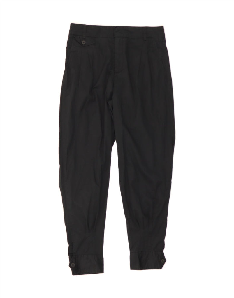 BENETTON Womens Slim Chino Trousers W40 L27 Black Cotton Vintage Benetton and Second-Hand Benetton from Messina Hembry 