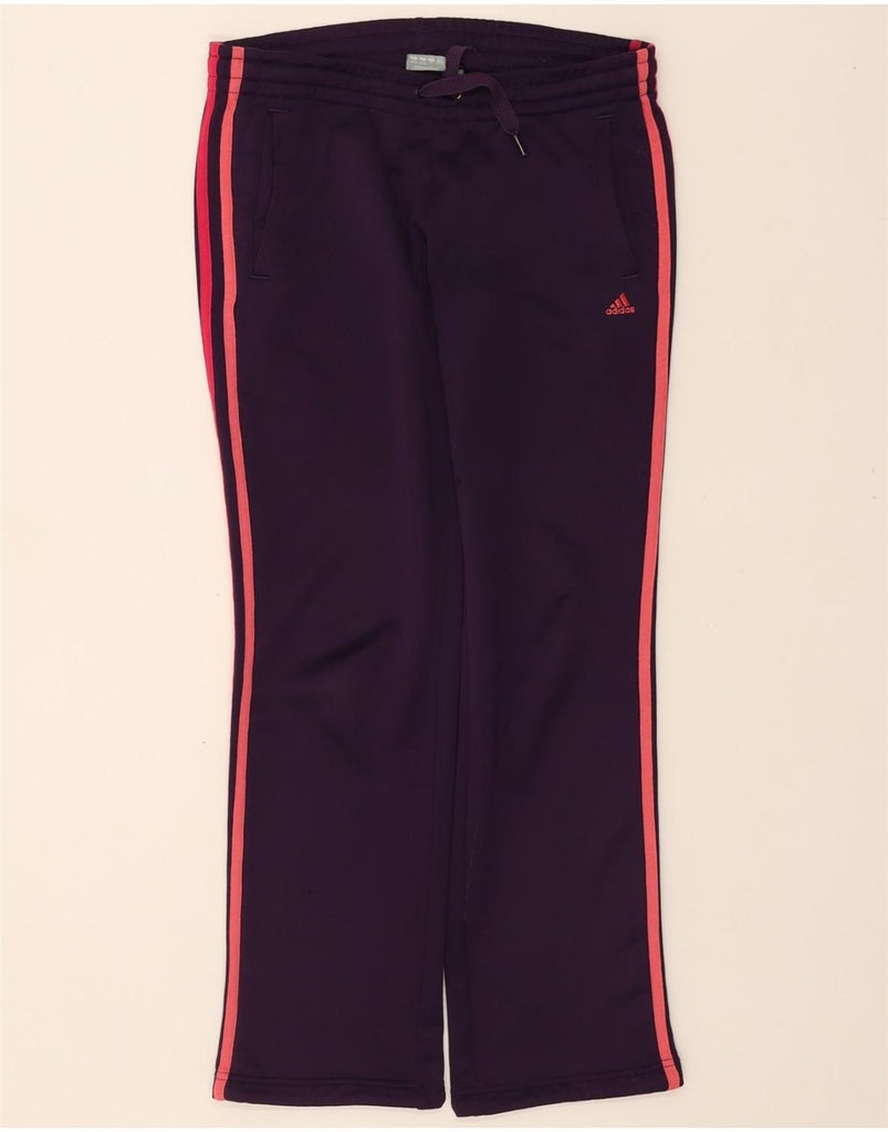 ADIDAS Womens Climalite Tracksuit Trousers UK 4/6 XS Purple Polyester Vintage Adidas and Second-Hand Adidas from Messina Hembry 