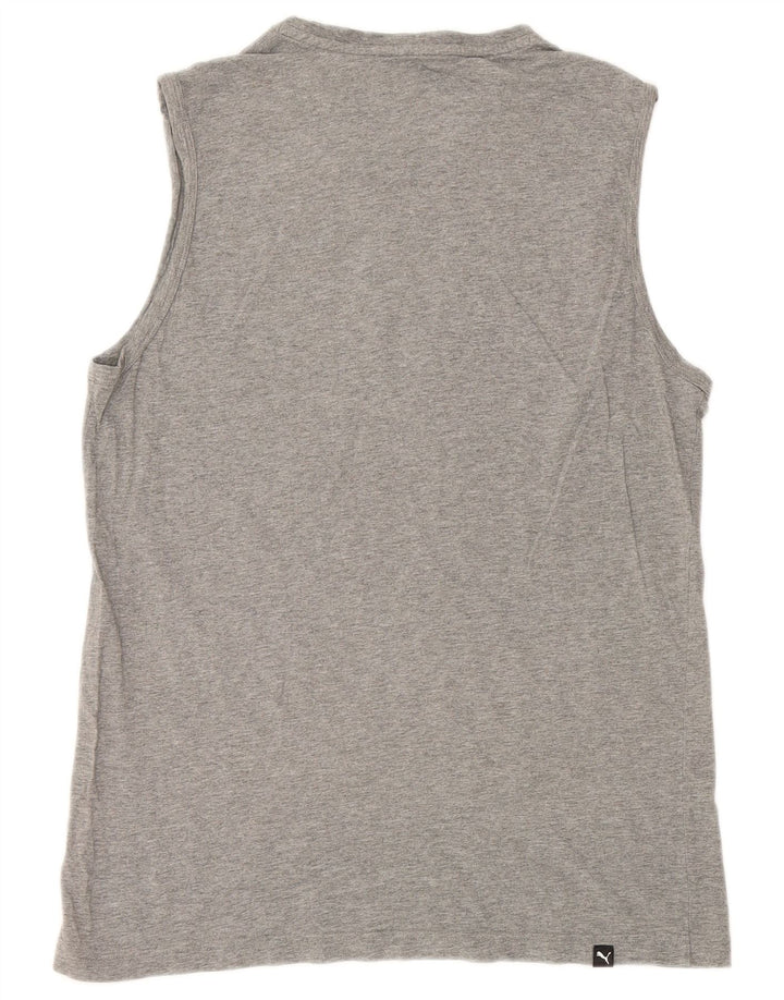 PUMA Mens Graphic Vest Top Large Grey