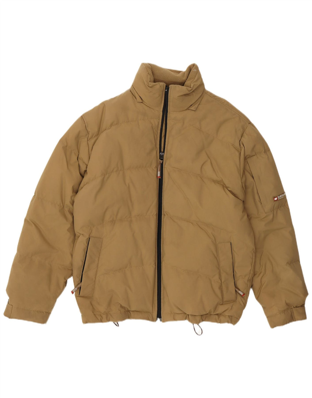 Esprit Mens Loose Fit Padded Jacket UK 36 Small Beige Nylon