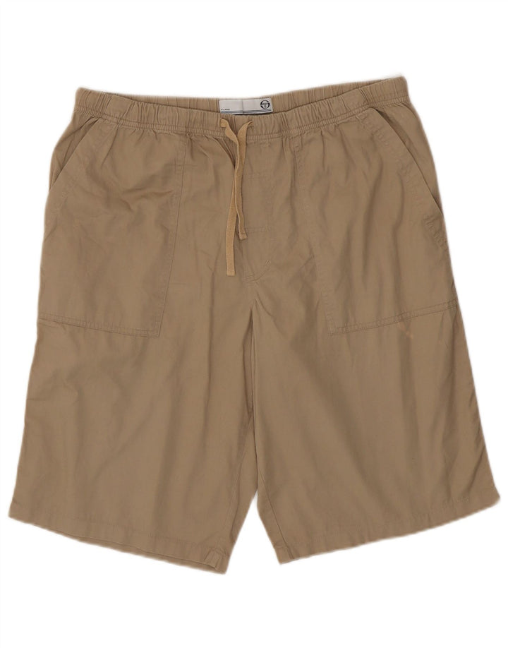Sergio Tacchini Mens Chino Shorts IT 50 Large W32 Beige Cotton