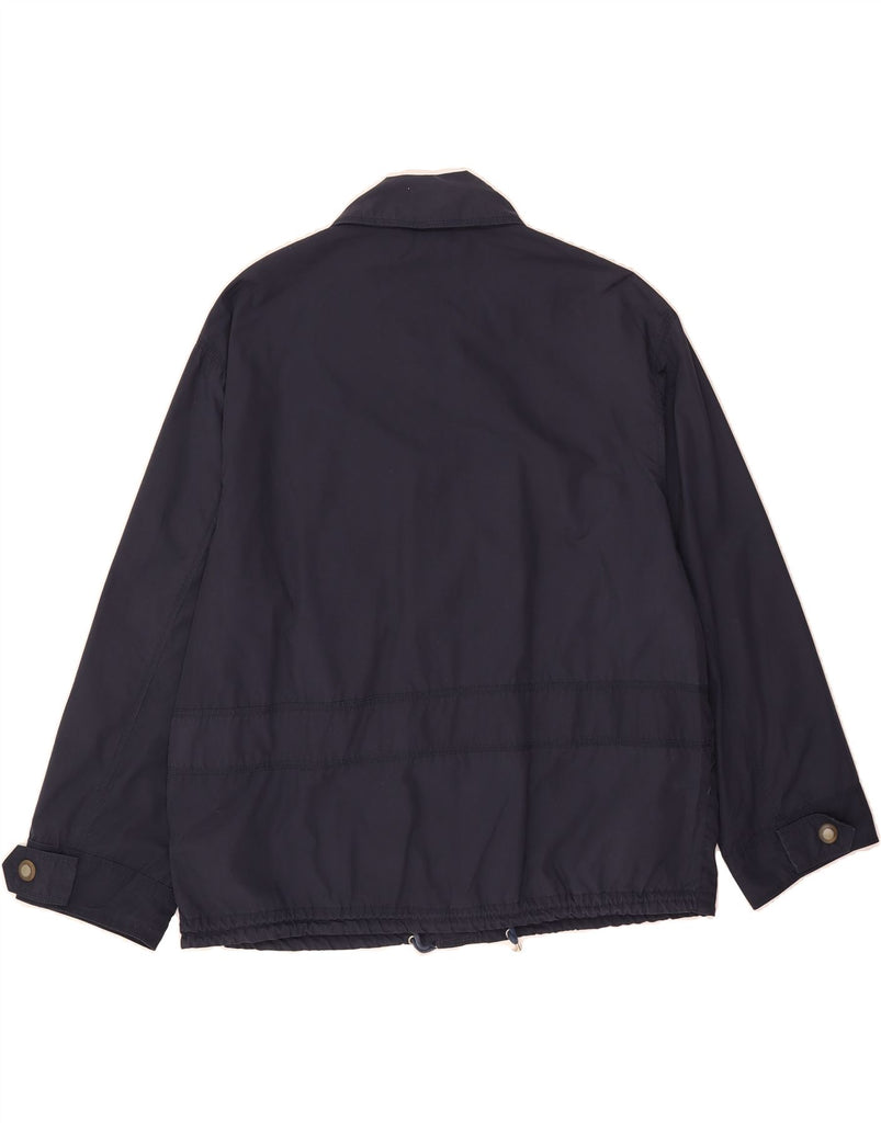 VINTAGE Mens Windbreaker Jacket UK 40 Large Navy Blue Vintage Vintage and Second-Hand Vintage from Messina Hembry 