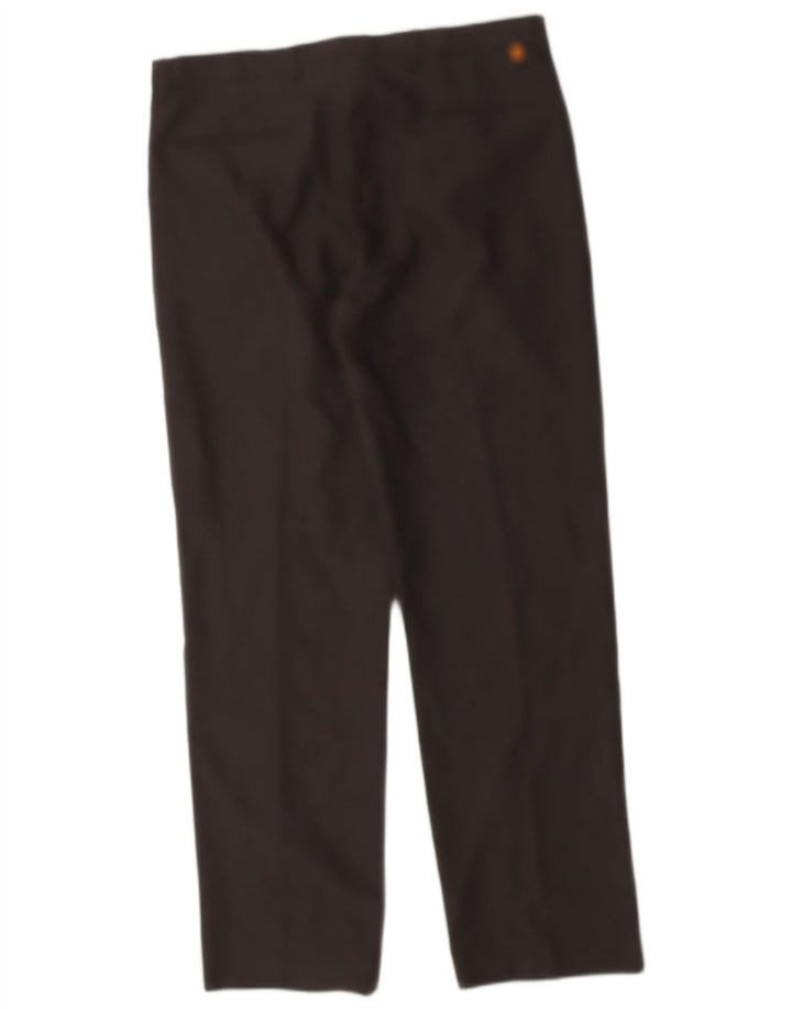 FARAH Mens Straight Casual Trousers W34 L31 Black Polyester
