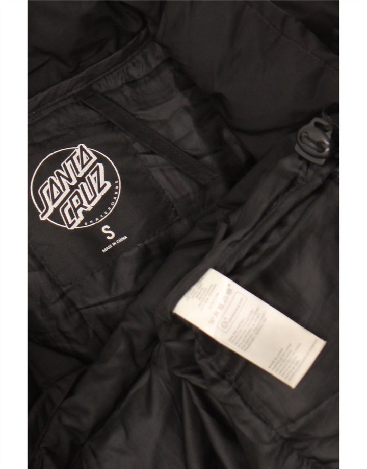 Santa Cruz Mens Loose Fit Padded Jacket UK 36 Small Black Polyester