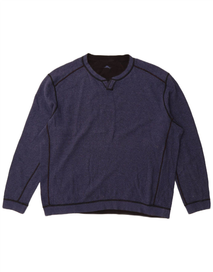 Tommy Bahama Mens Sweatshirt Jumper 2XL Navy Blue