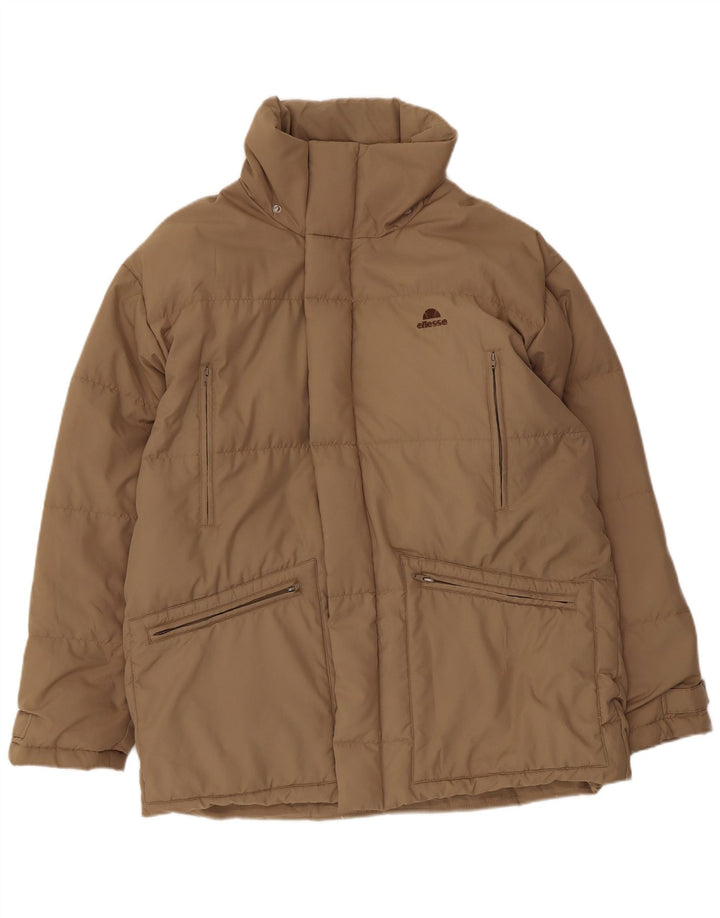 Ellesse Mens Loose Fit Padded Jacket UK 36 Small Brown