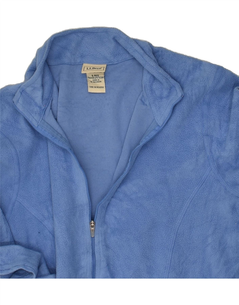 L.L.BEAN Womens Loose Fit Fleece Jacket UK 10 Small Blue Polyester | Vintage L.L.Bean | Thrift | Second-Hand L.L.Bean | Used Clothing | Messina Hembry 