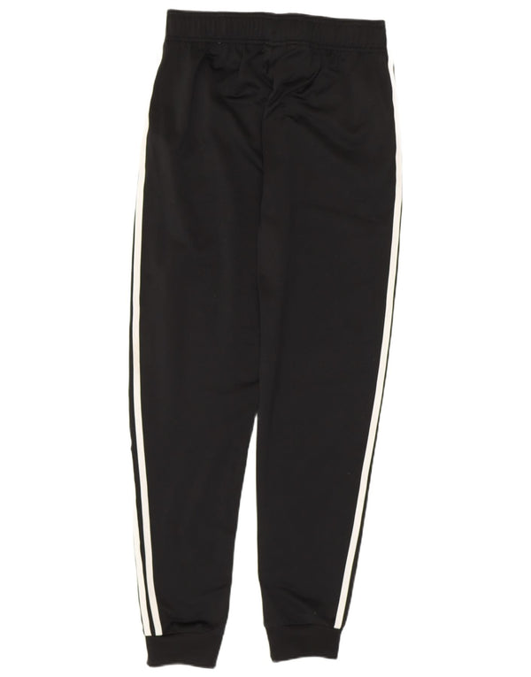 ADIDAS Boys Tracksuit Trousers Joggers 14-15 Years Black Striped Polyester