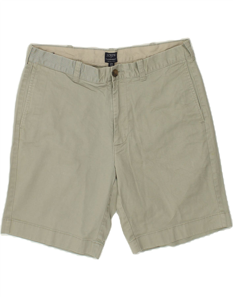 J. CREW Mens Gramercy Chino Shorts W34 Large  Grey Cotton | Vintage J. Crew | Thrift | Second-Hand J. Crew | Used Clothing | Messina Hembry 