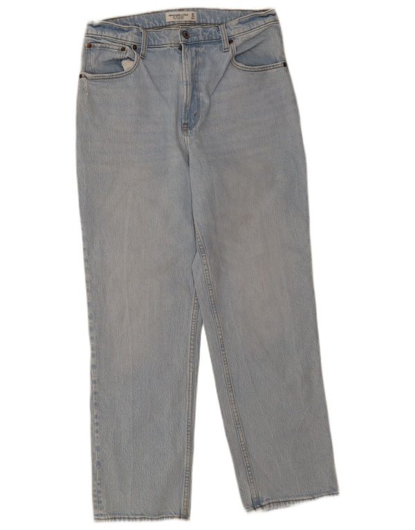 ABERCROMBIE & FITCH Womens Straight Jeans US 10 Large W30 L29 Blue