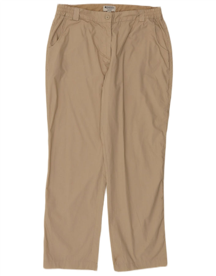 Mountain Warehouse Womens Regular Trousers UK 12 Medium W32 L29 Beige